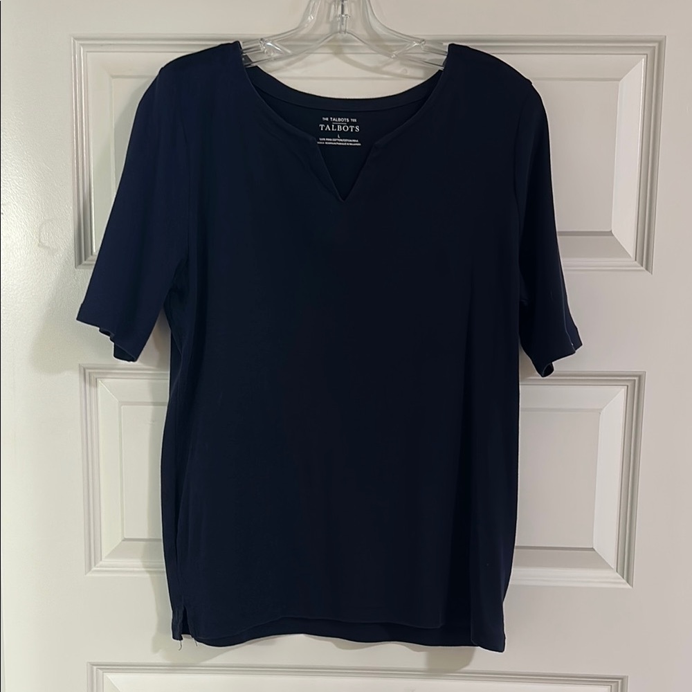 Talbots Dark Blue Short Sleeve Tee